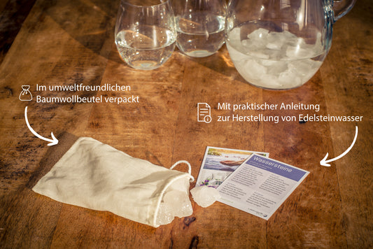 Rock crystal water stones