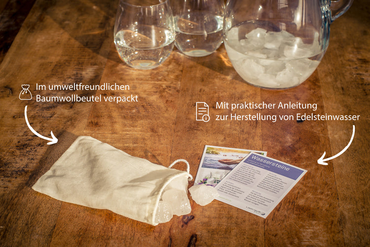 Rock crystal water stones