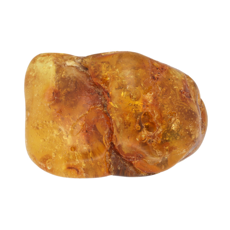 Amber tumbled stone