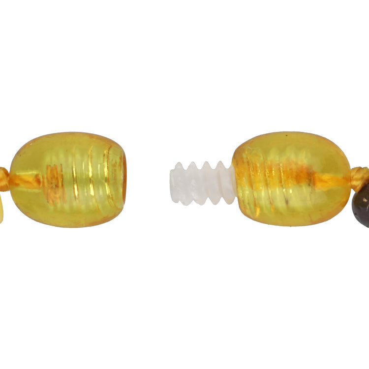 Baltic amber necklace 32 cm | Filigree jewelry for small necks