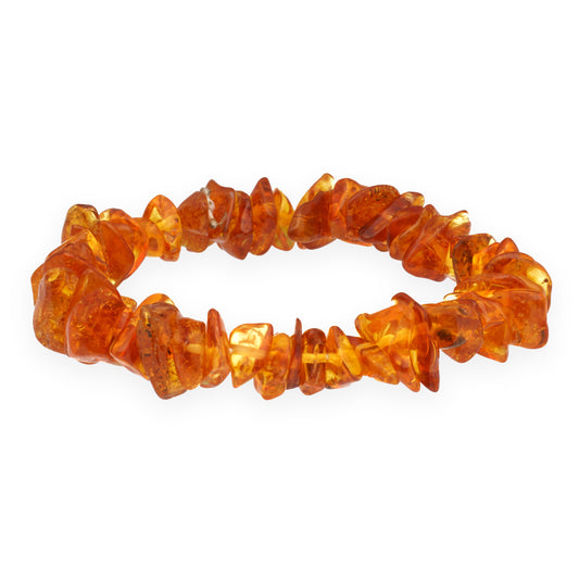 Amber chip bracelet (honey colored)