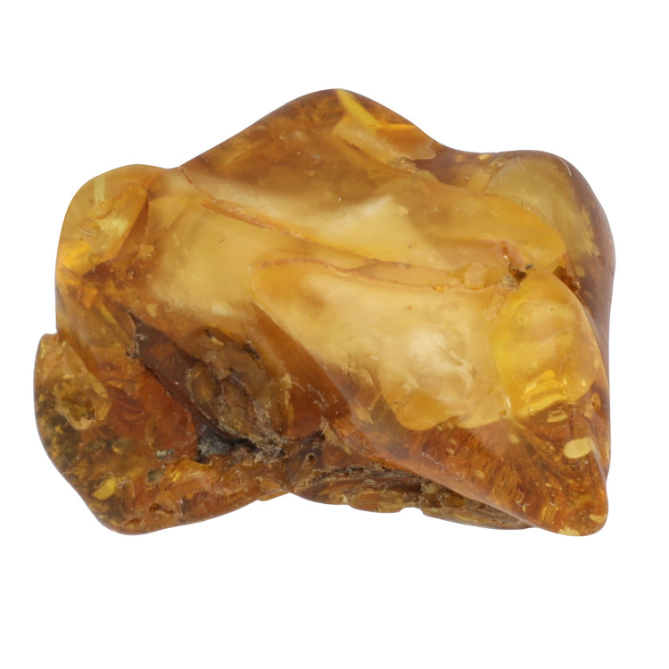 Amber tumbled stone