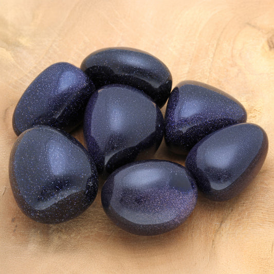 Blue Goldstone Tumbled Stone