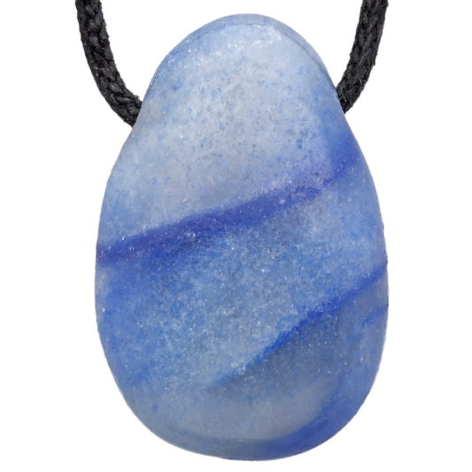 Blue quartz drop pendant