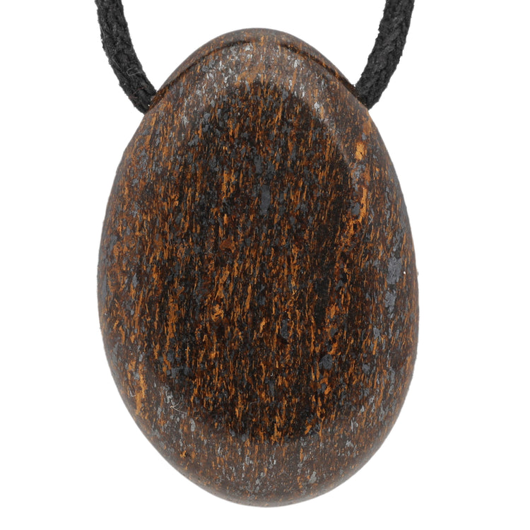 Bronzite drop pendant