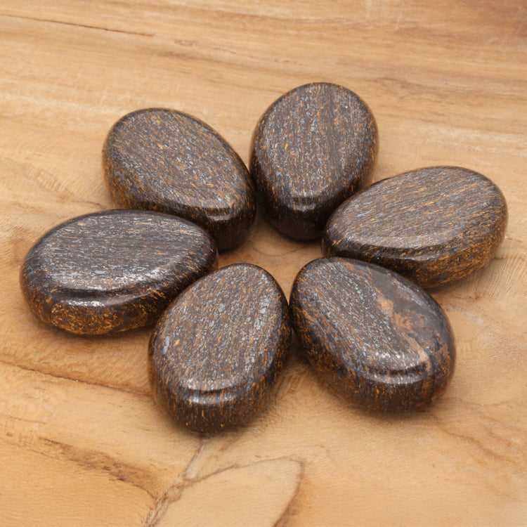 Bronzite drop pendant