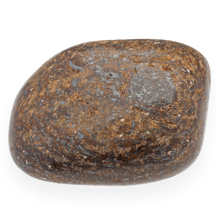 Bronzite tumbled stone