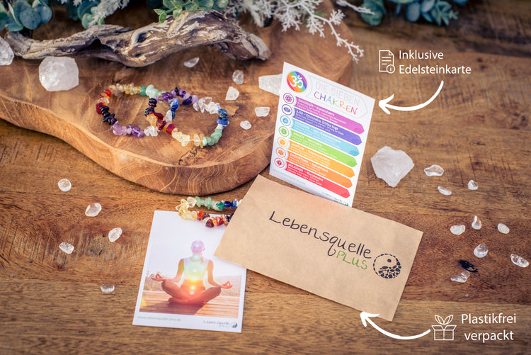 Chakra chip bracelet