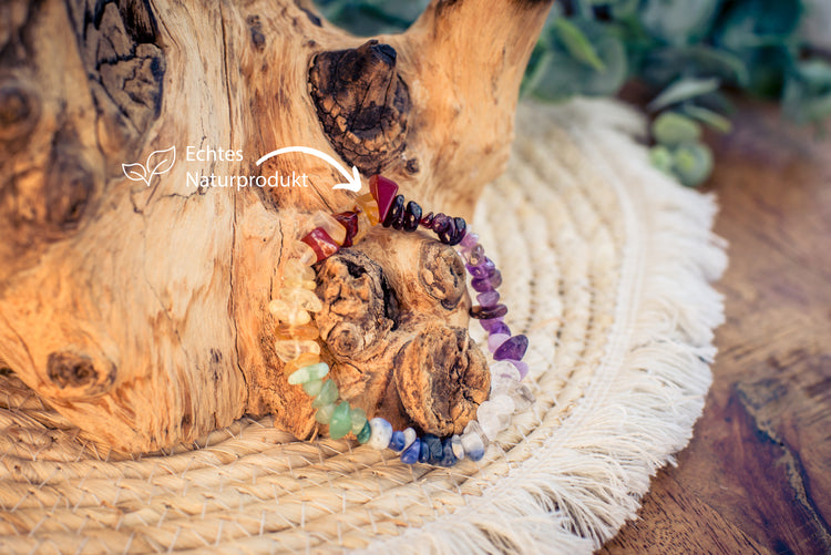 Chakra chip bracelet