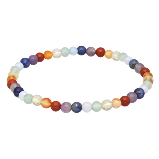 Chakra mini ball bracelet | 4 mm