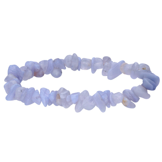 Chalcedony, blue chip bracelet