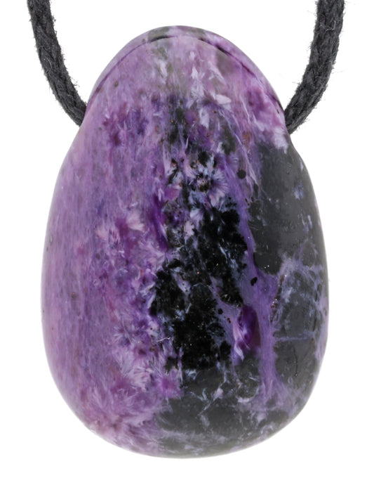 Charoite drop pendant