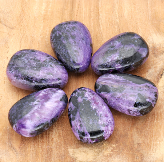 Charoite drop pendant