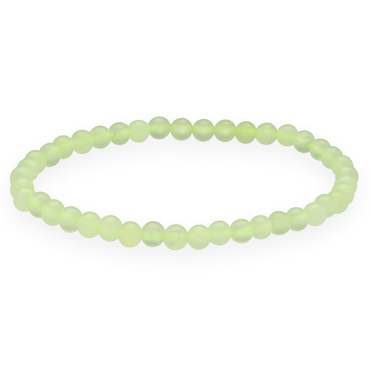 Chinese jade mini ball bracelet | 4 mm