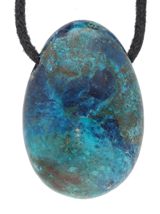 Chrysocolla drop pendant