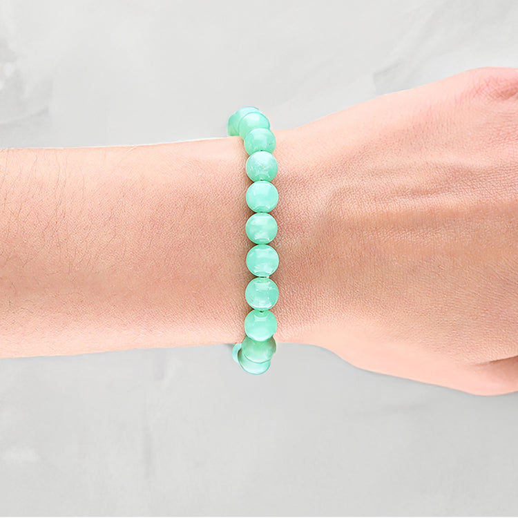 Chrysoprase ball bracelet | 8mm