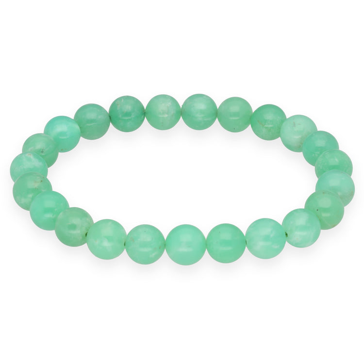 Chrysoprase ball bracelet | 8mm