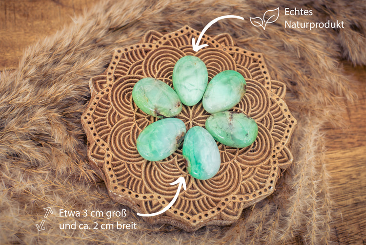 Chrysoprase drop pendant