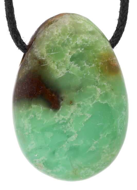 Chrysoprase drop pendant