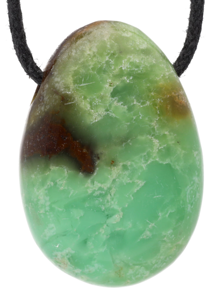 Chrysoprase drop pendant