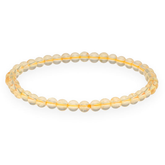 Citrine mini ball bracelet | 4 mm