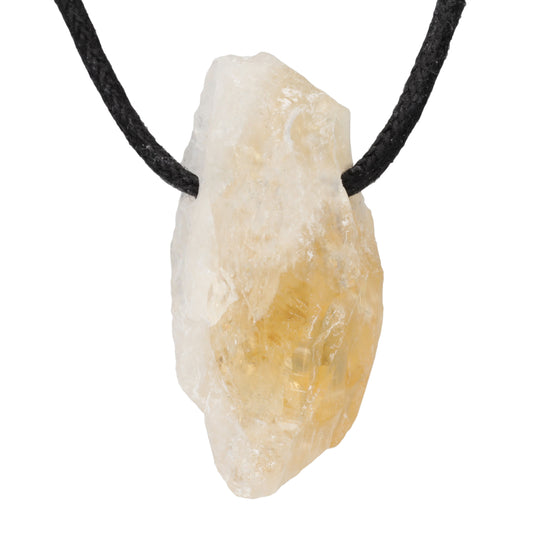Citrine rough stone pendant