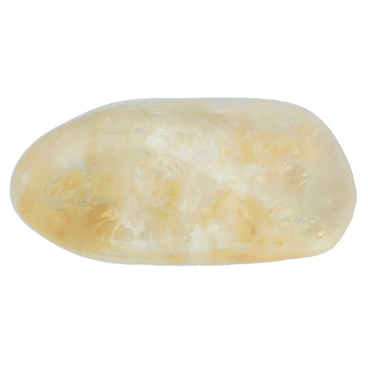 Citrine (fired) tumbled stone