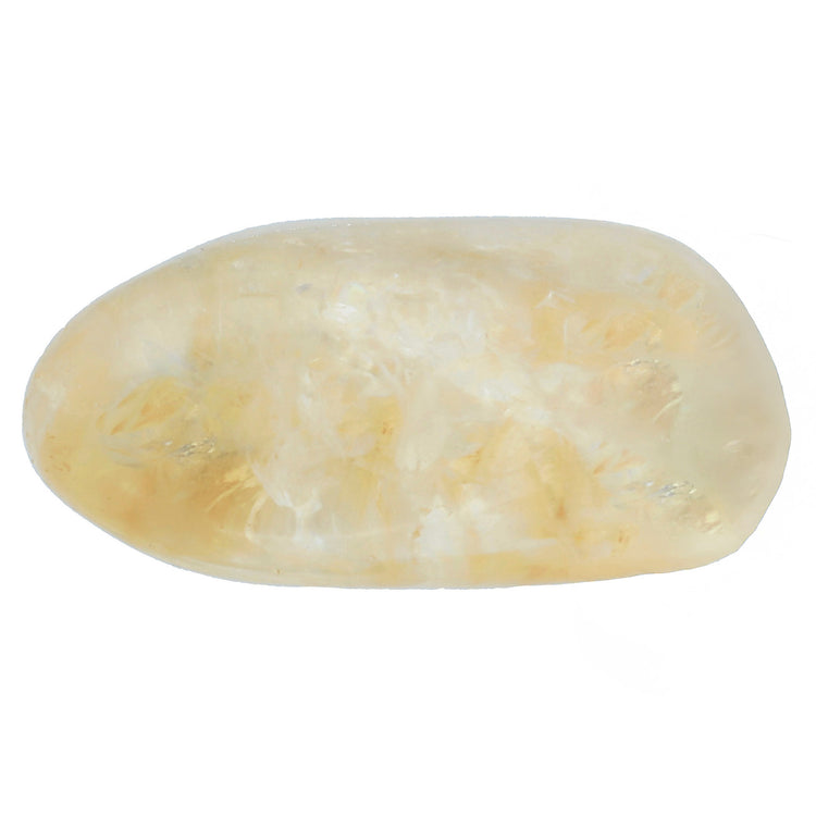 Citrine (fired) tumbled stone