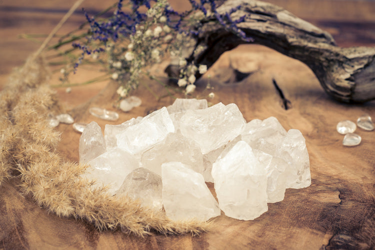 Rock crystal water stones