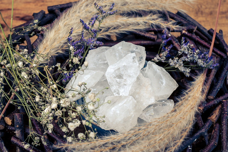 Rock crystal water stones
