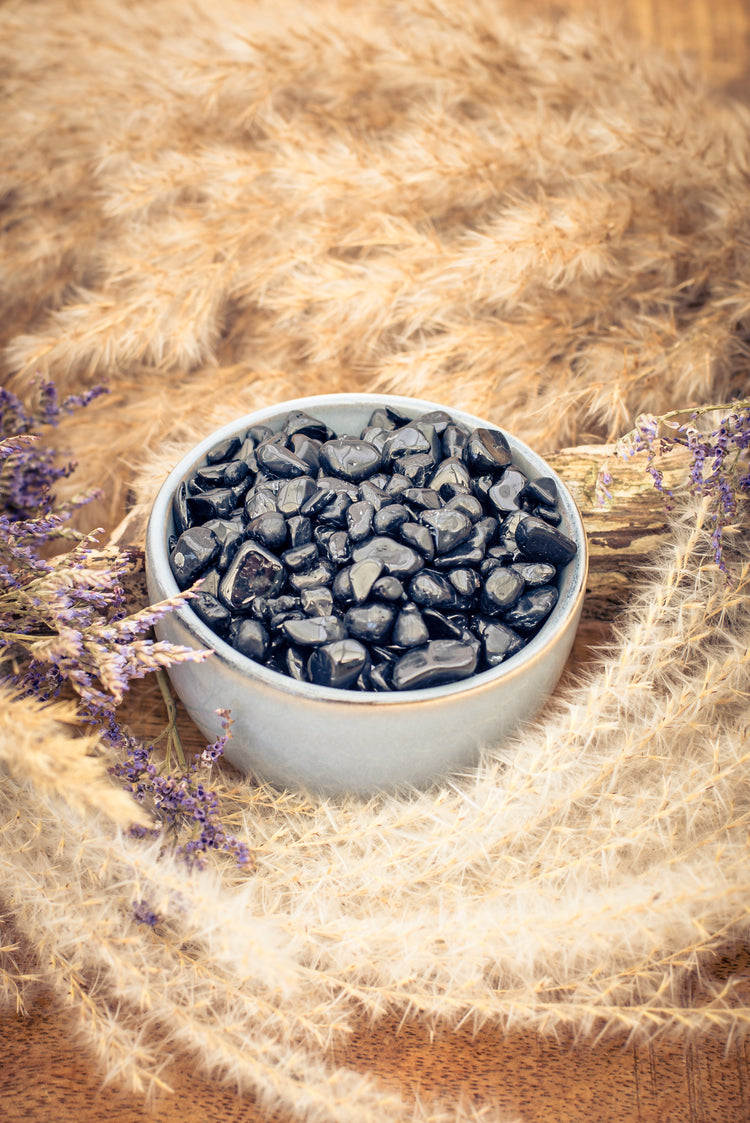 Tourmaline, black (Schörl) mini tumbled stones