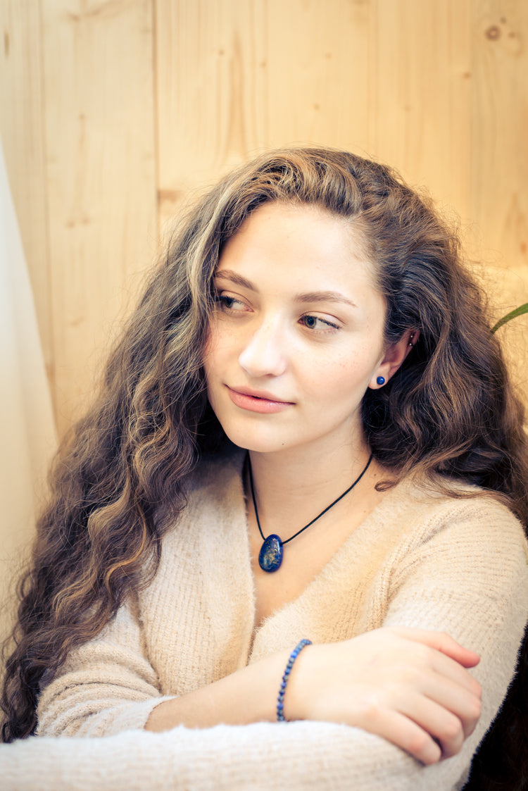 Lapislazuli Ohrstecker 6 mm | 925er Silber