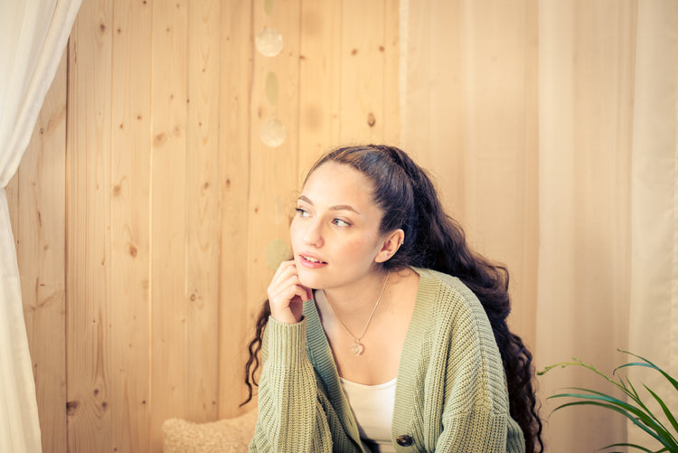 Rock crystal heart pendant | 2x2 cm