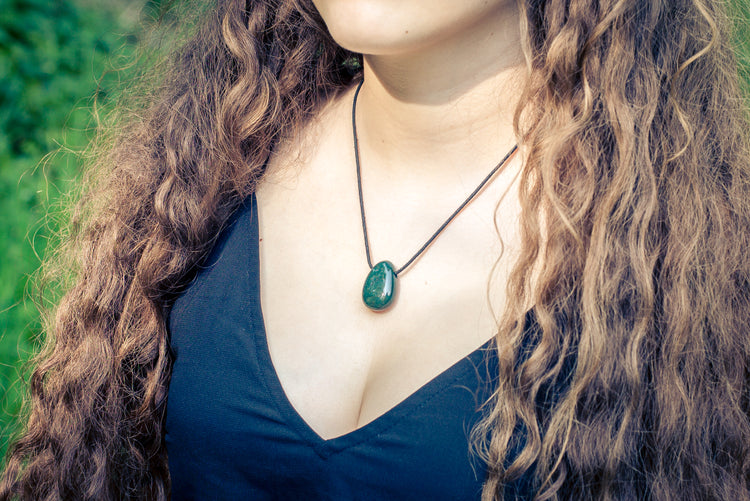 Heliotrope drop pendant