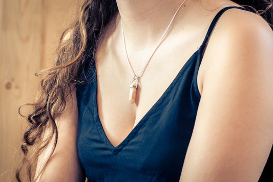 Moonstone | Double point, set | Silver-colored eyelet