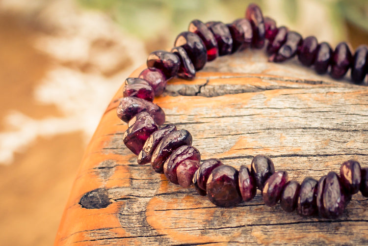 Granat Splitterarmband