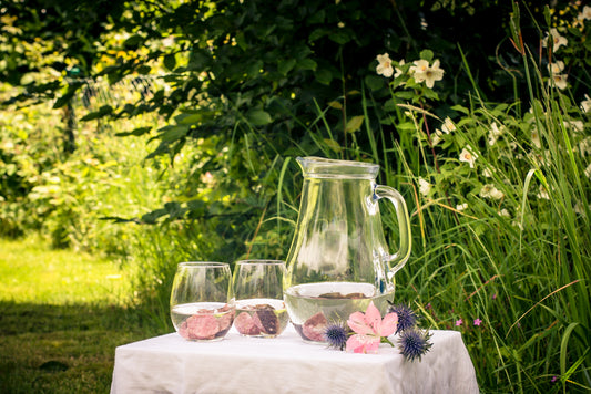 Rhodonite water stones