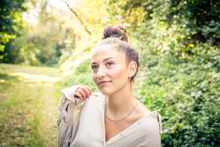Labradorite bead chain | Ø 4mm with 925 silver clasp | 45cm