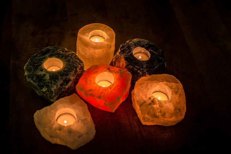 Sodalite tealight holder