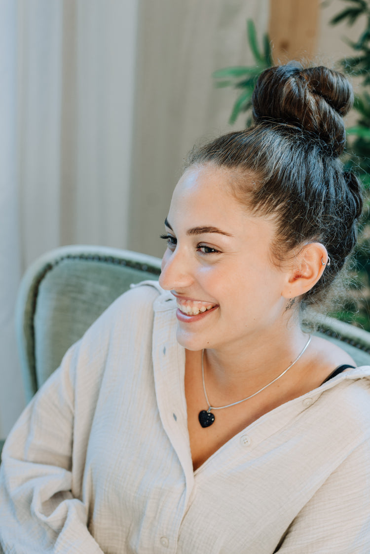 Blue Goldstone Heart Pendant | 2x2 cm