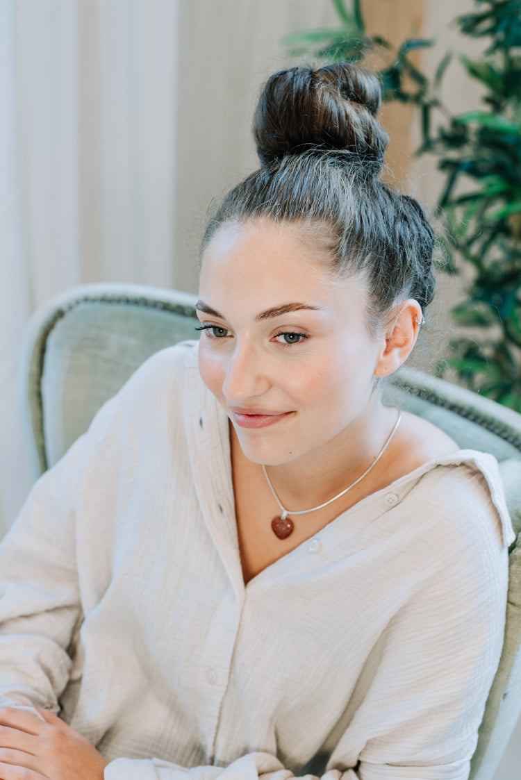 Gold River Heart Pendant | 2x2cm