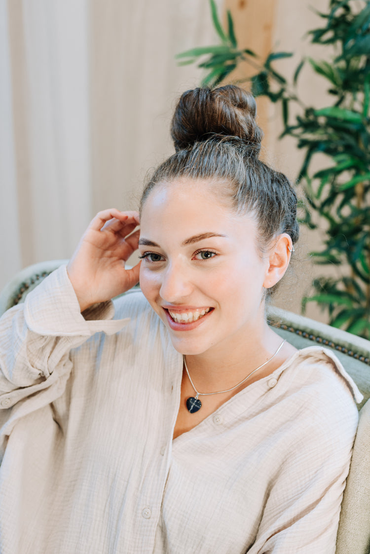 Sodalite heart pendant | 2x2cm