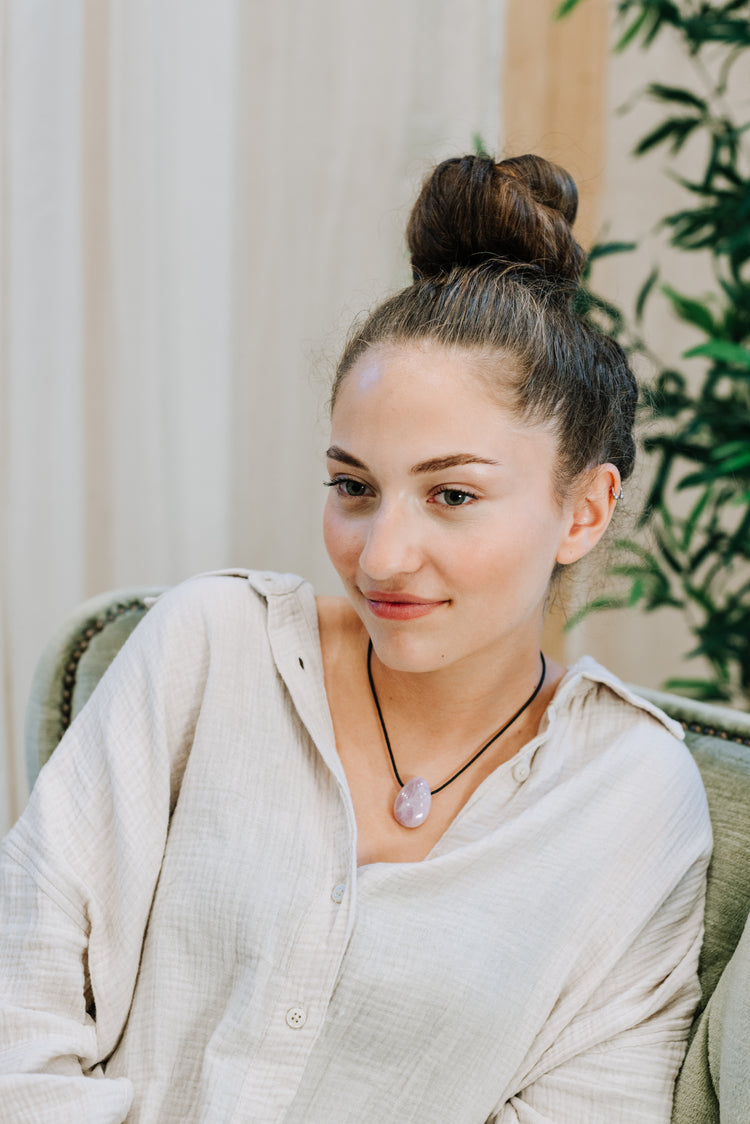 Kunzite drop pendant