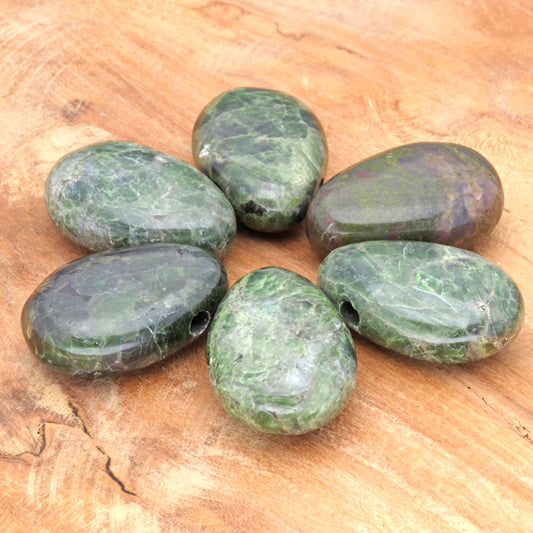 Diopside drop pendant