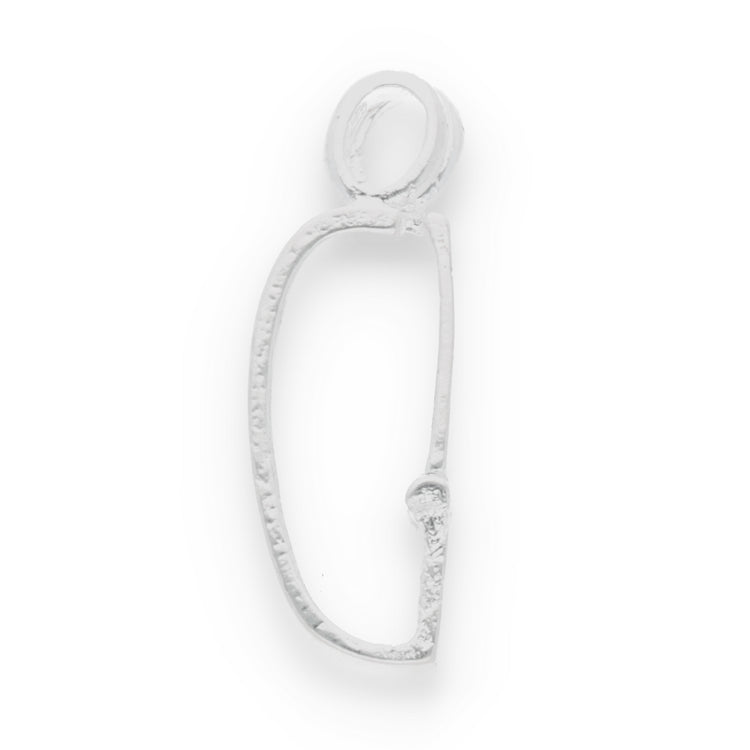 Donut holder | Hinge clip | For 30 mm donuts | Silver