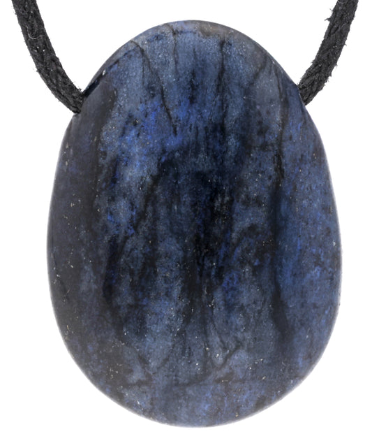Dumortierite drop pendant