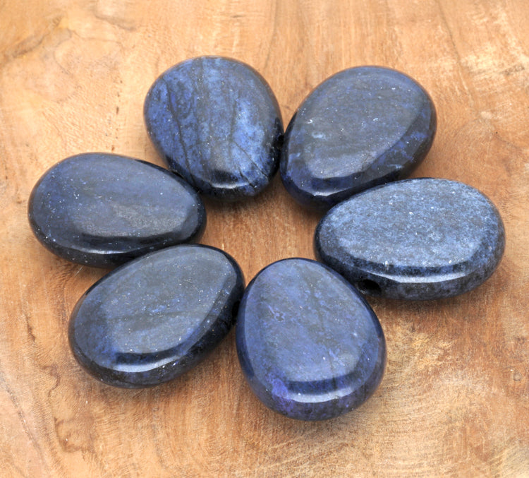 Dumortierite drop pendant