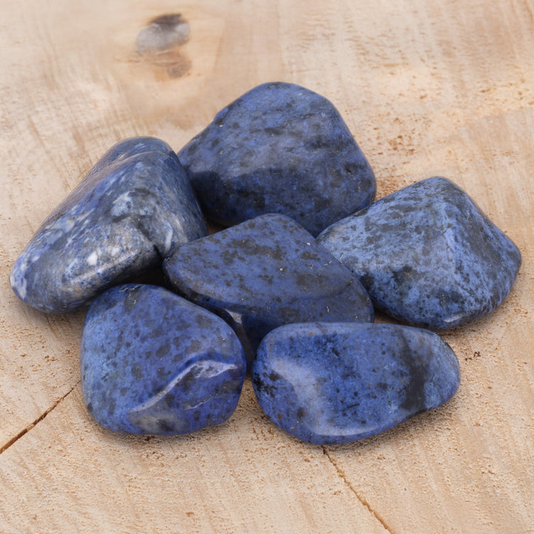 Dumortierite tumbled stone