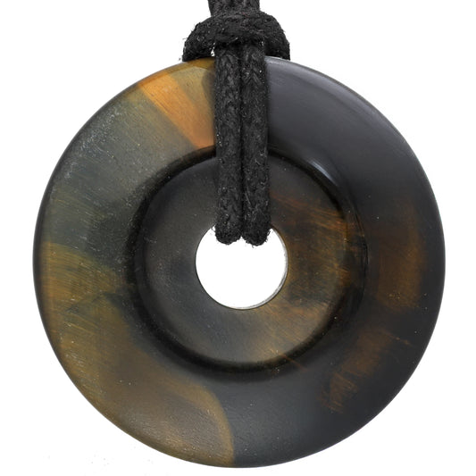Hawk's Eye Donut | 30 mm Pendant