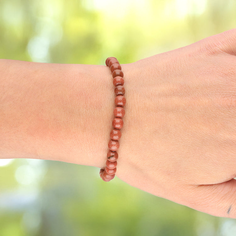 Goldfluss Kugelarmband | 6 mm